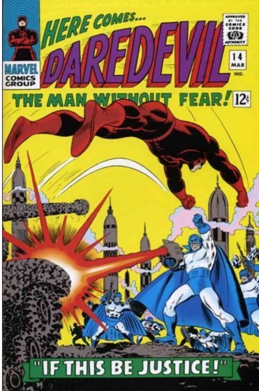 Daredevil - Marvel (14 - Mar 1966) comic book collectible [Barcode 759606047062] - Main Image 2