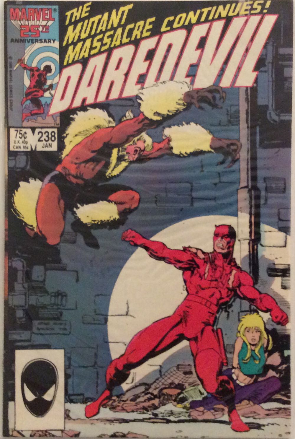 Daredevil - Marvel (238 - Jan 1987) comic book collectible [Barcode 071486024590] - Main Image 2
