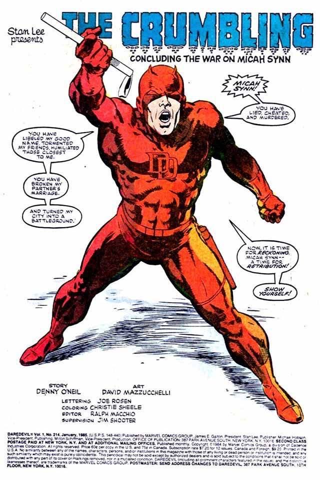 Daredevil - Marvel (214 - Jan 1985) comic book collectible [Barcode 071486024590] - Main Image 4