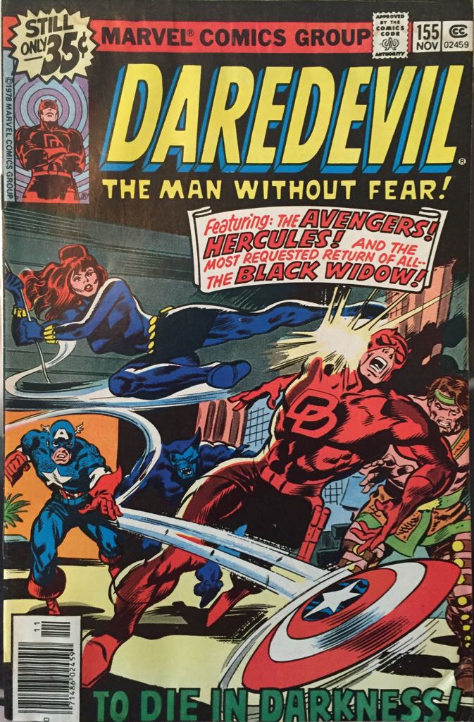 Daredevil - Marvel (155 - Nov 1978) comic book collectible [Barcode 07148602459011] - Main Image 1