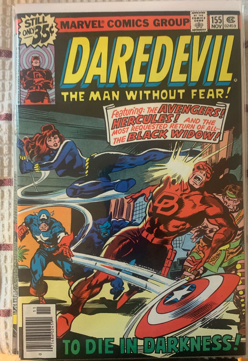 Daredevil - Marvel (155 - Nov 1978) comic book collectible [Barcode 07148602459011] - Main Image 2
