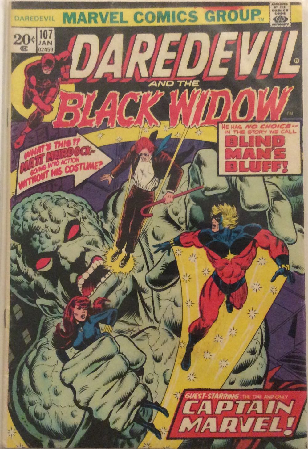 Daredevil - Marvel Comics (107 - Jan 1974) comic book collectible - Main Image 2