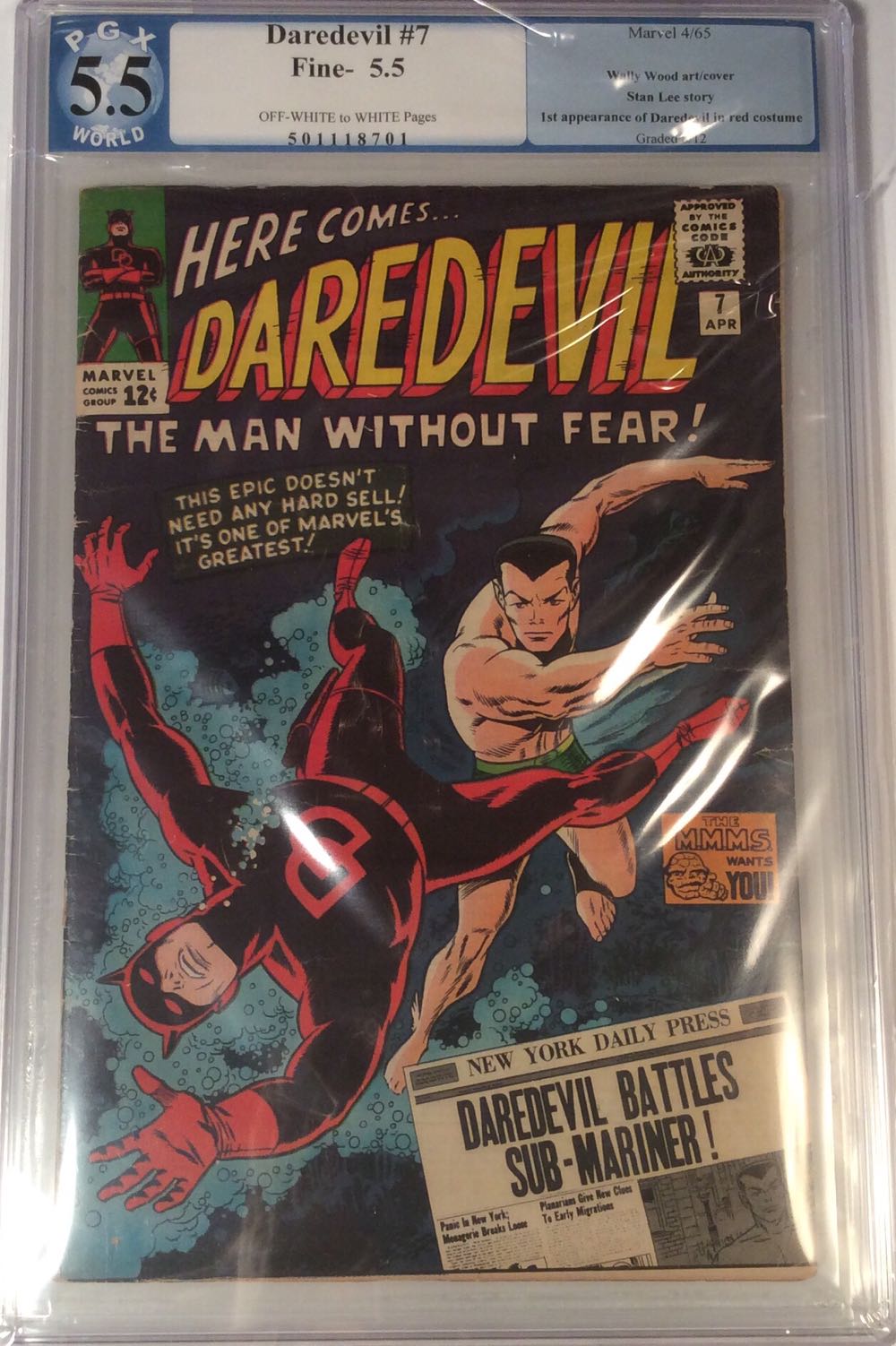 Daredevil (1964) - Marvel Comics (7 - Apr 1964) comic book collectible - Main Image 2
