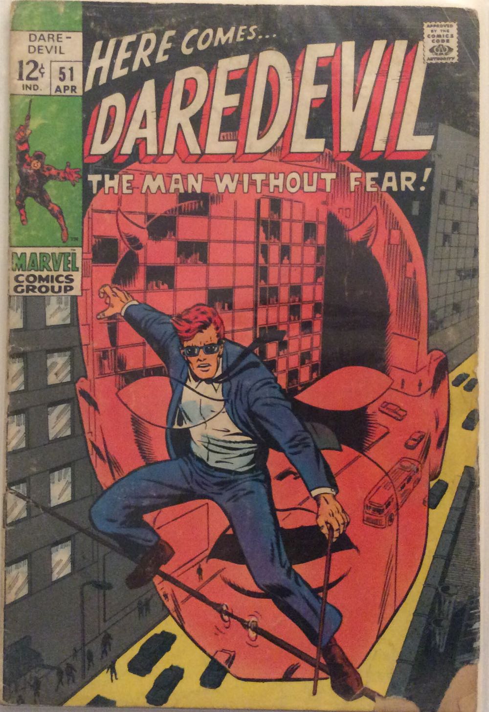 Daredevil (1964) - Marvel Comics (51 - 04/1969) comic book collectible - Main Image 2