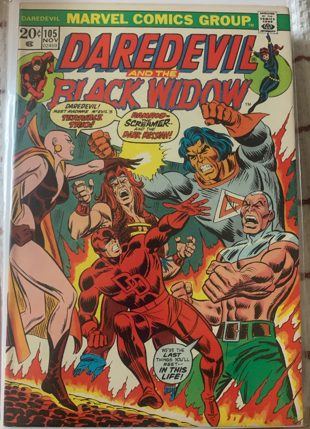 Daredevil #105 - Marvel Comics (105 - 11/1973) comic book collectible - Main Image 2