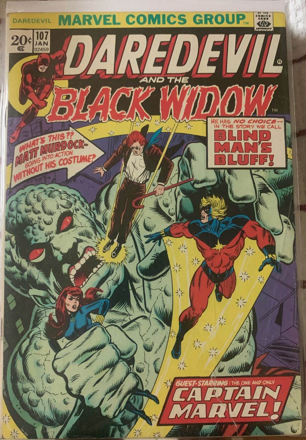 Daredevil - Marvel (107 - 01/1974) comic book collectible - Main Image 2