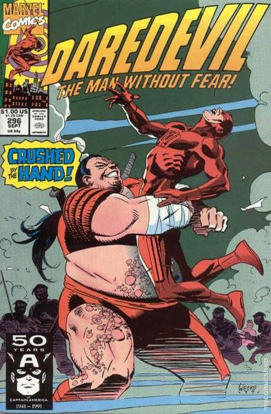 Daredevil, The Man Without Fear - Marvel Comics (296 - 09/1991) comic book collectible - Main Image 1