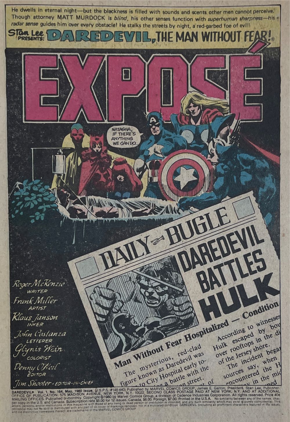 Daredevil - Marvel (164 - 05/1980) comic book collectible - Main Image 2