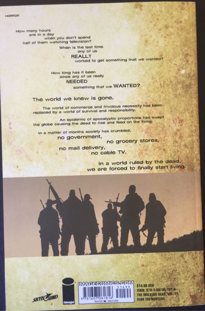 Walking Dead, The - Image Comics (11 - Jan 2009) comic book collectible [Barcode 9781607061816] - Main Image 2