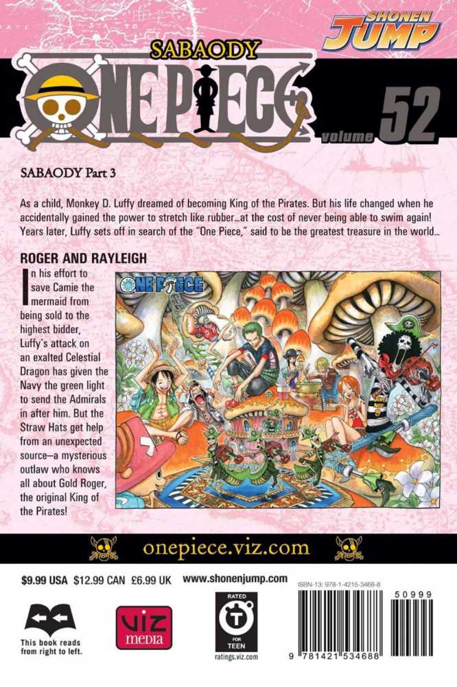 One Piece Vol 52 - VIZ Media LLC (52) comic book collectible [Barcode 9781421534688] - Main Image 2