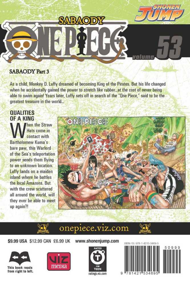 One Piece Vol 53 - VIZ Media LLC (53) comic book collectible [Barcode 9781421534695] - Main Image 2