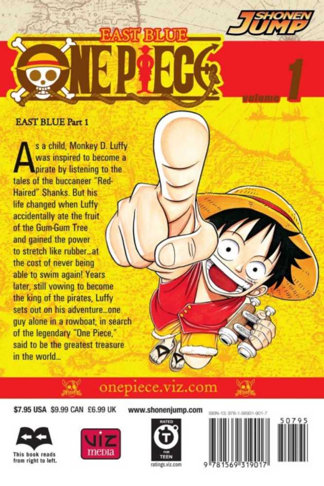 One Piece Vol. 1 - VIZ Media LLC (1 - 09/2003) comic book collectible [Barcode 9781569319017] - Main Image 2