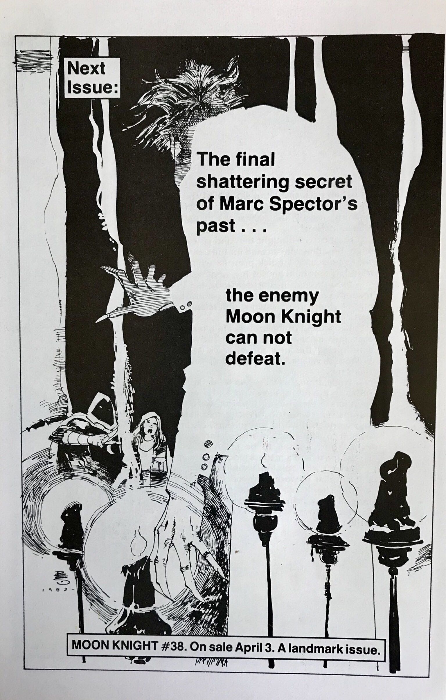 Moon Knight (1980) - Marvel Comics Group (37 - May 1984) comic book collectible [Barcode 071486023371] - Main Image 2