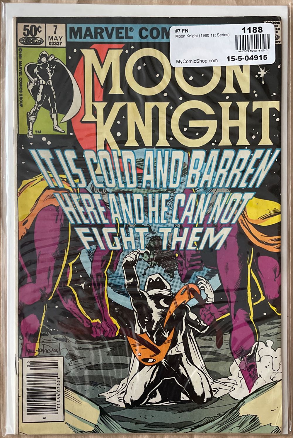 Moon Knight - Marvel Comics (7 - May 1981) comic book collectible [Barcode 07148602337105] - Main Image 3