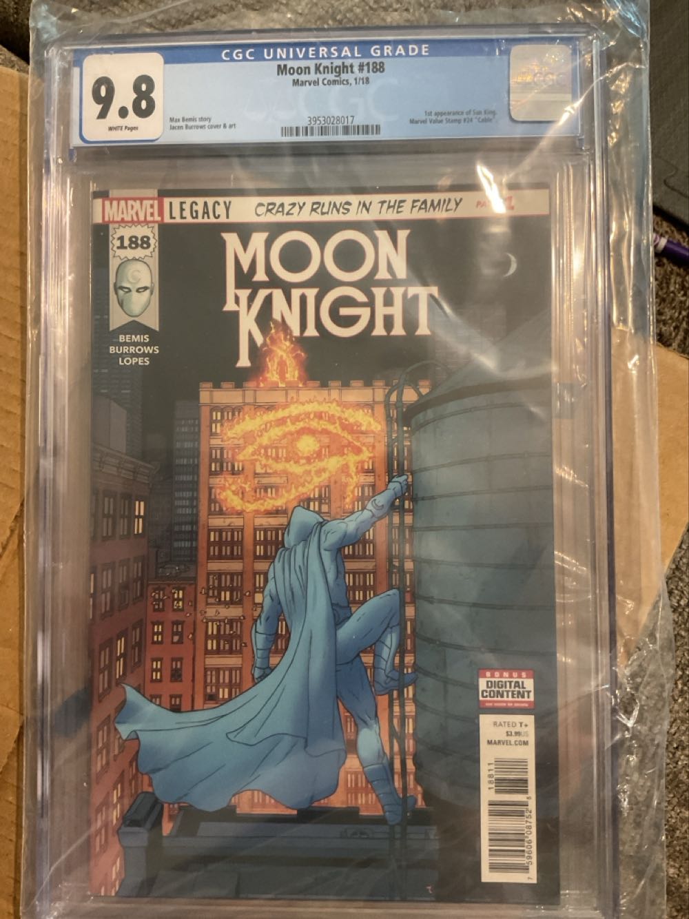 Moon Knight - Marvel Comics (188 - Nov 2017) comic book collectible [Barcode 75960608752518811] - Main Image 2