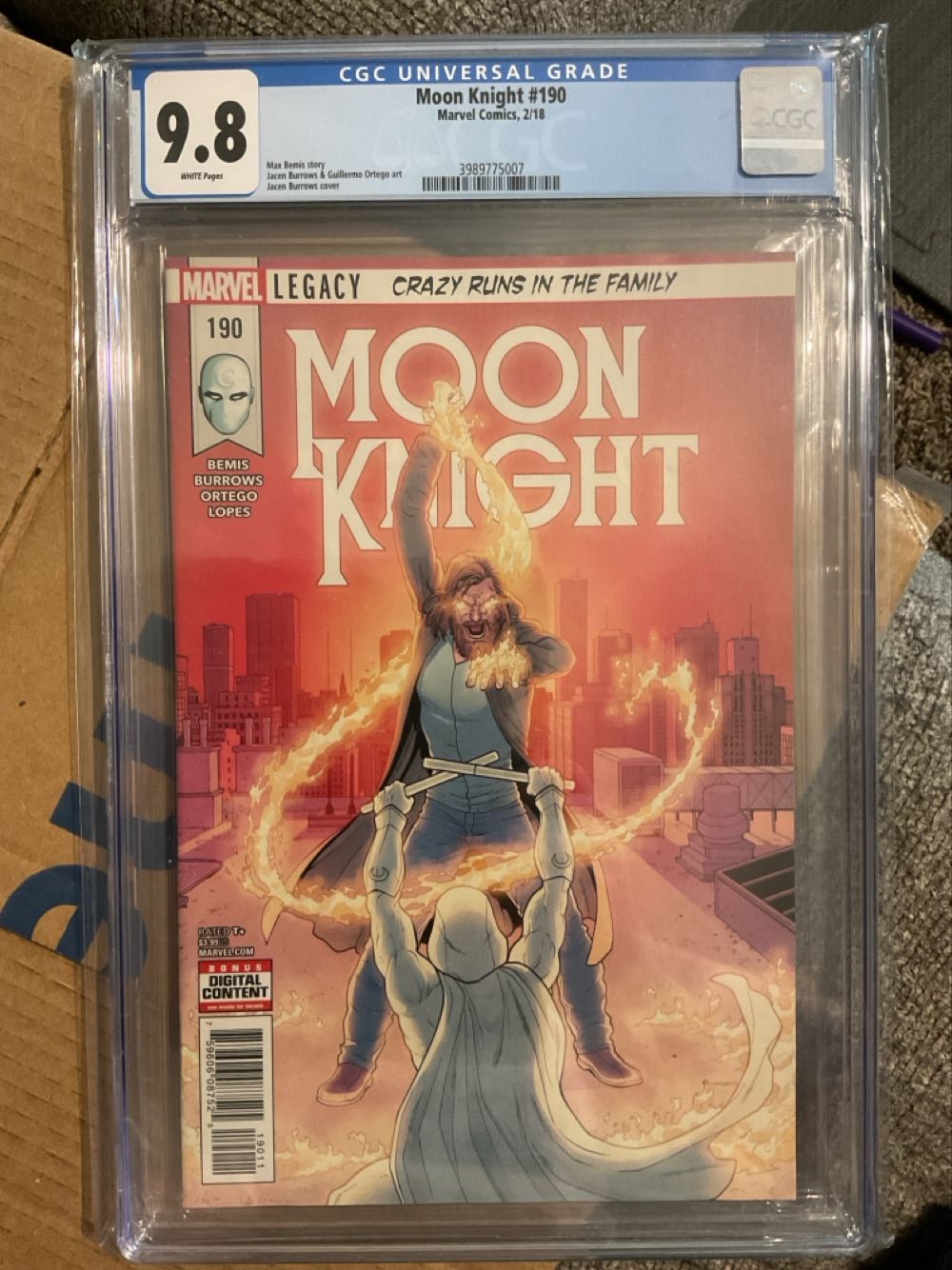 Moon Knight Vol 8 - Marvel Comics (190 - Feb 2018) comic book collectible [Barcode 75960608752519011] - Main Image 3