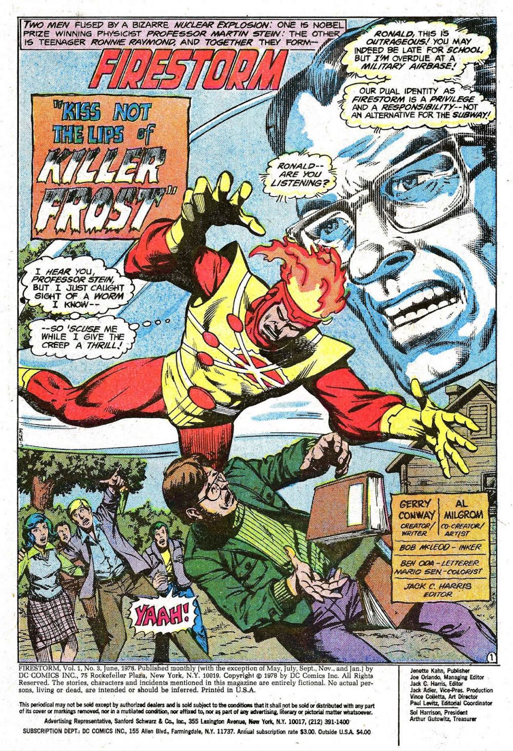 Firestorm - DC Comics (3 - Aug 1982) comic book collectible - Main Image 3