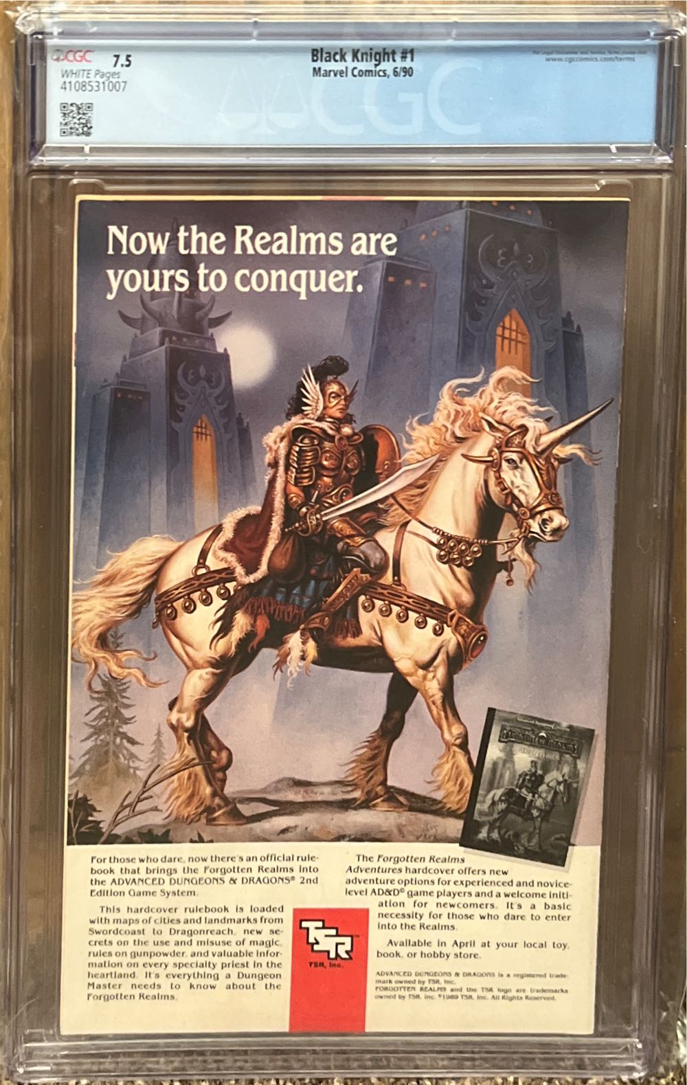 Black Knight vol. 2 - Marvel (1 - Jun 1990) comic book collectible [Barcode 024885210903] - Main Image 2