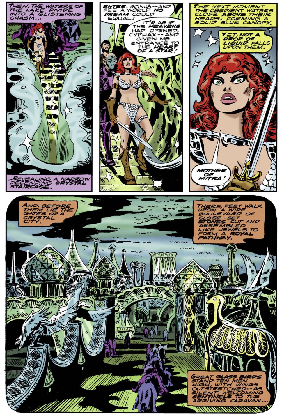 Red Sonja: She-Devil With A Sword ☦️ - Marvel Comics (4 - 07/1977) comic book collectible [Barcode 07148602945807] - Main Image 2