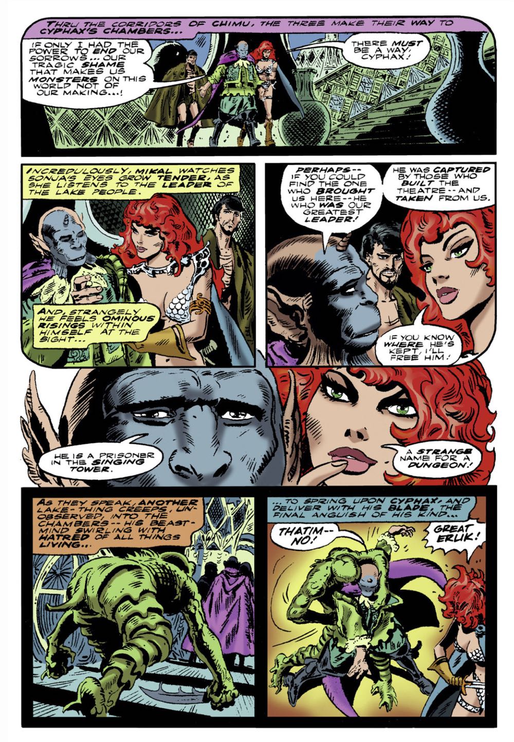 Red Sonja: She-Devil With A Sword ☦️ - Marvel Comics (4 - 07/1977) comic book collectible [Barcode 07148602945807] - Main Image 3