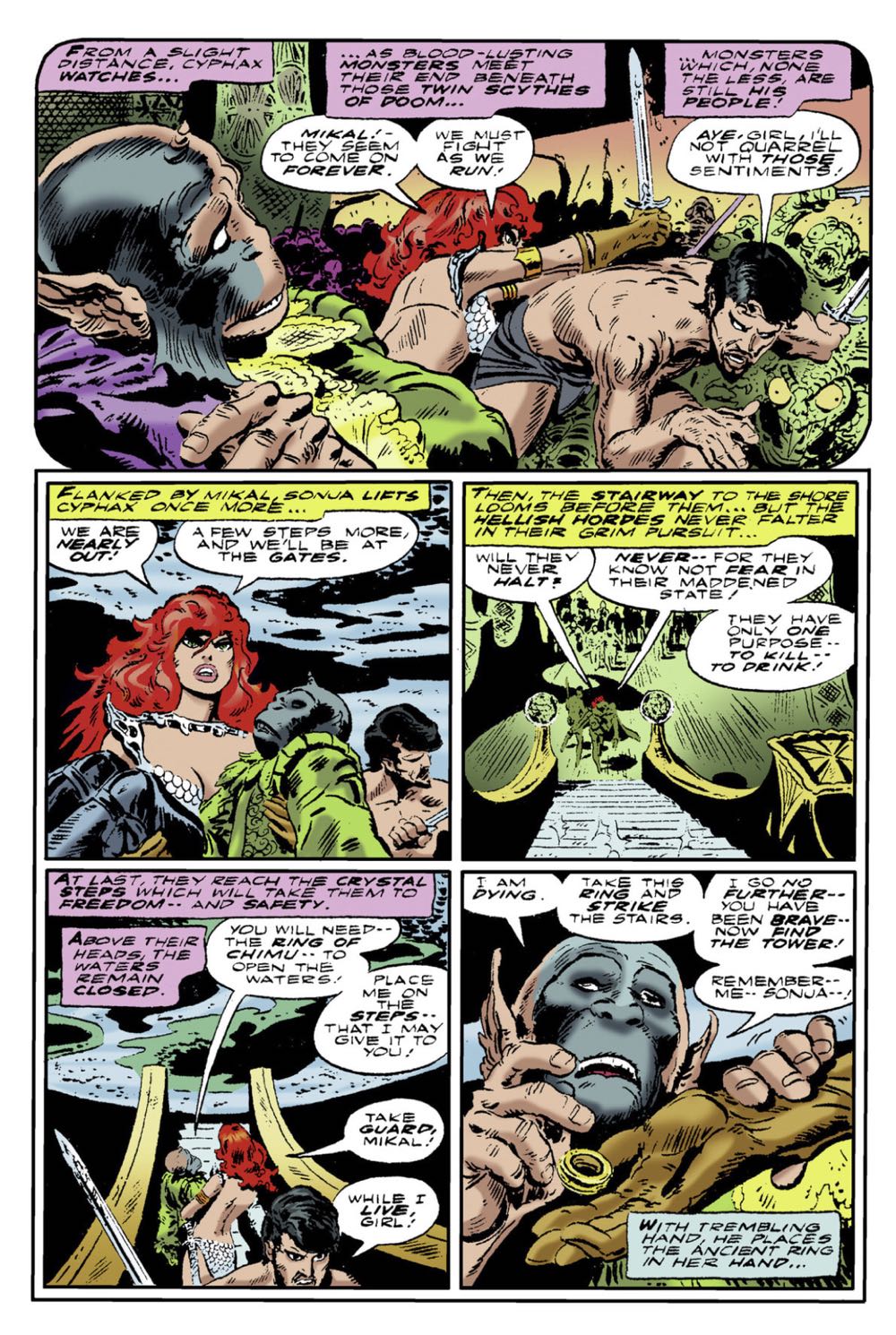 Red Sonja: She-Devil With A Sword ☦️ - Marvel Comics (4 - 07/1977) comic book collectible [Barcode 07148602945807] - Main Image 4