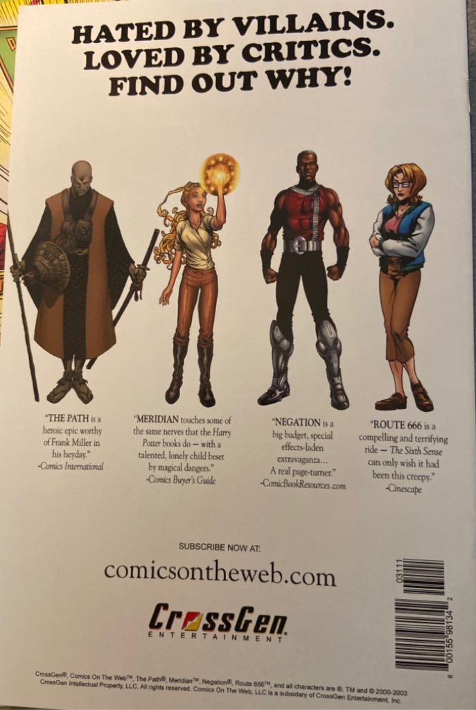 First, The  (31 - Jun 2003) comic book collectible [Barcode 80015598134203111] - Main Image 2