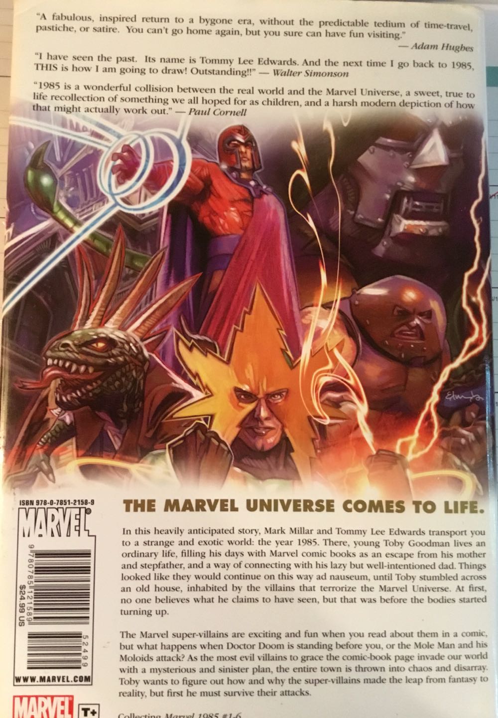 1985 - Marvel (1 - Jul 2008) comic book collectible [Barcode 759606058884] - Main Image 2
