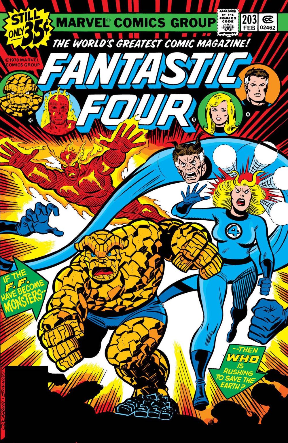 Fantastic Four (1961) Vol. 1 - Marvel Comics Group (203 - Feb 1979) comic book collectible [Barcode 071486024620] - Main Image 3