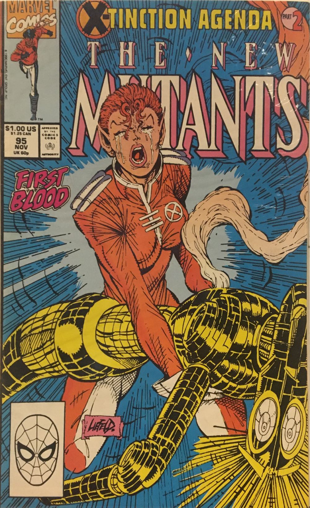 New Mutants, The - Marvel Comics (95 - Nov 1990) comic book collectible [Barcode 071486022077] - Main Image 2