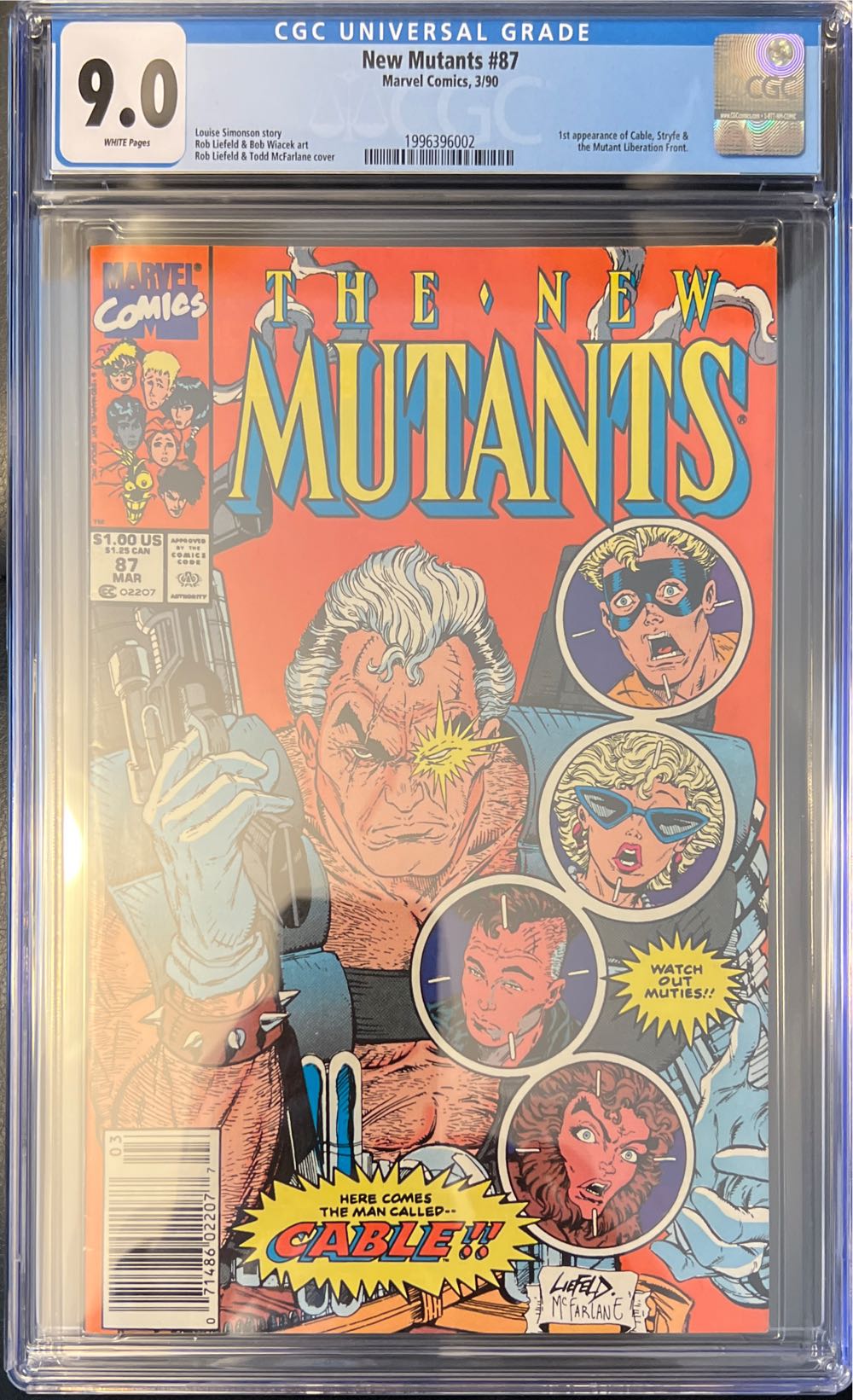 The New Mutants - Marvel Comics (87 - Mar 1990) comic book collectible [Barcode 071486022077] - Main Image 3
