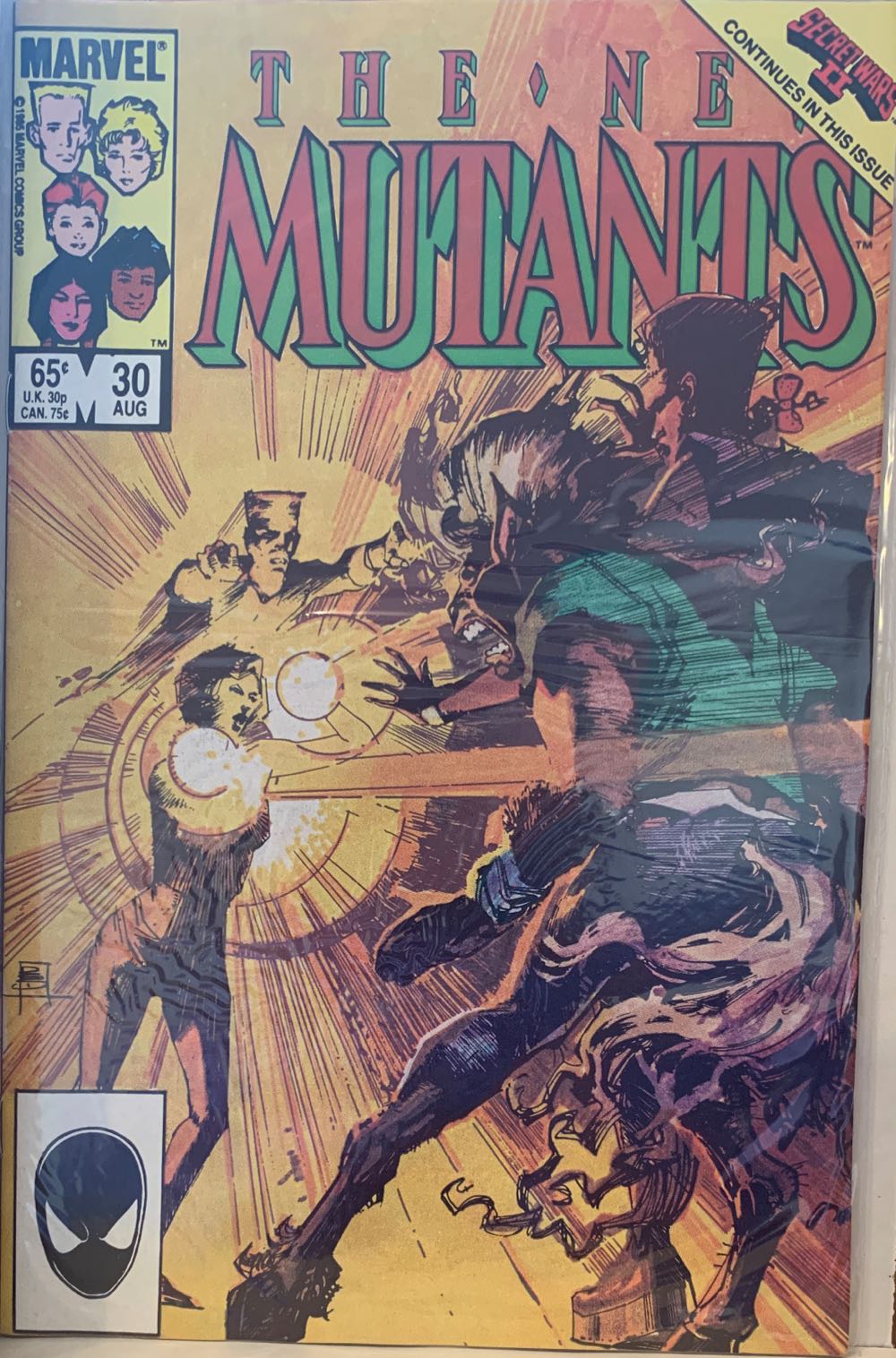 The New Mutants Vol. 1 - Marvel (30 - Aug 1985) comic book collectible [Barcode 071486022077] - Main Image 2