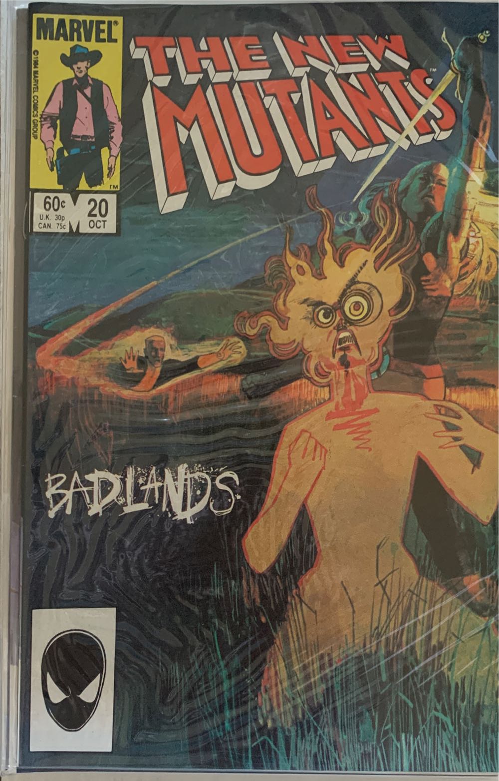 New Mutants Vol. 1 - Marvel (20 - Oct 1984) comic book collectible [Barcode 071486022077] - Main Image 4