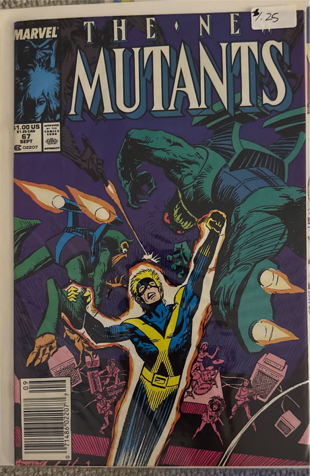 New Mutants - Marvel (67 - 09/1988) comic book collectible [Barcode 071486022077] - Main Image 3