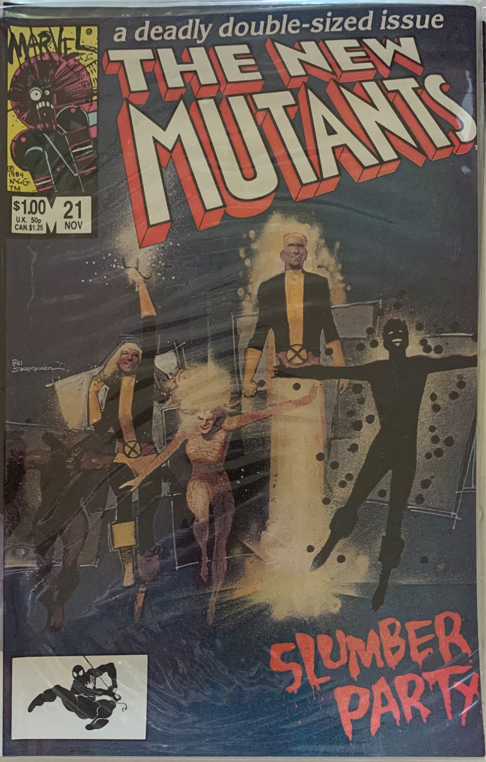 New Mutants Vol. 1 - Marvel (21 - Nov 1984) comic book collectible [Barcode 071486022077] - Main Image 2