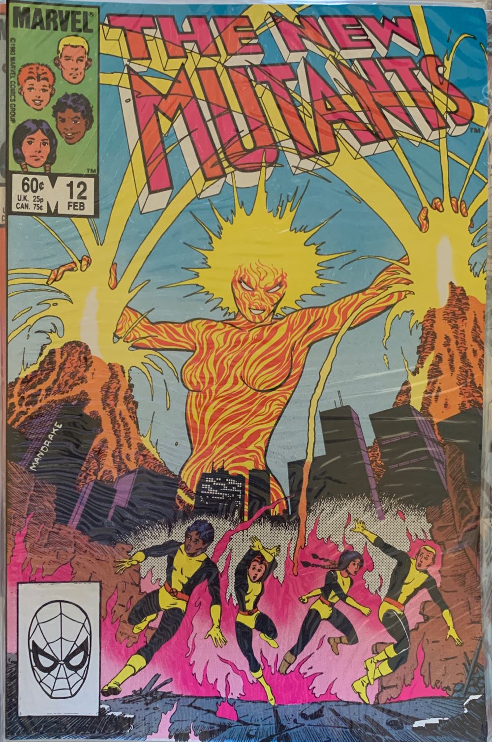 New Mutants, The - Marvel (12 - Feb 1984) comic book collectible [Barcode 071486022077] - Main Image 2