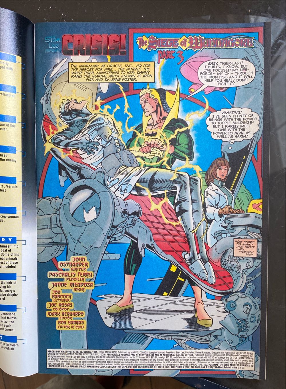 Heroes For Hire (1997) - Marvel Comics Group (16 - Oct 1998) comic book collectible [Barcode 75960603718601611] - Main Image 3