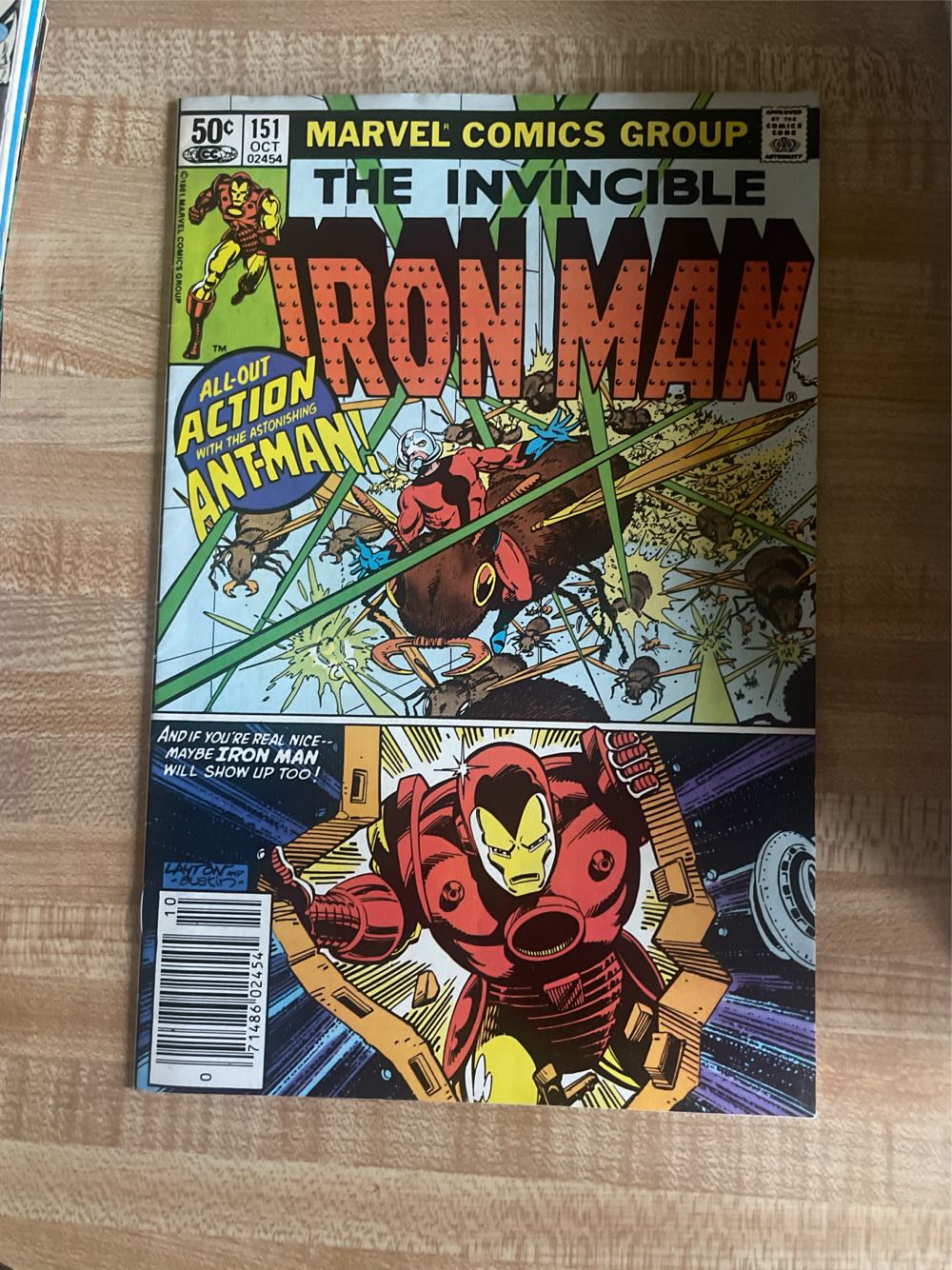 Iron Man - Marvel (151 - Oct 1981) comic book collectible [Barcode 071486024545] - Main Image 2