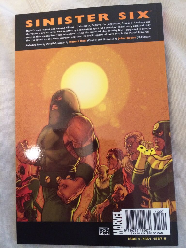 Identity Disc  comic book collectible [Barcode 978078511567051399] - Main Image 2