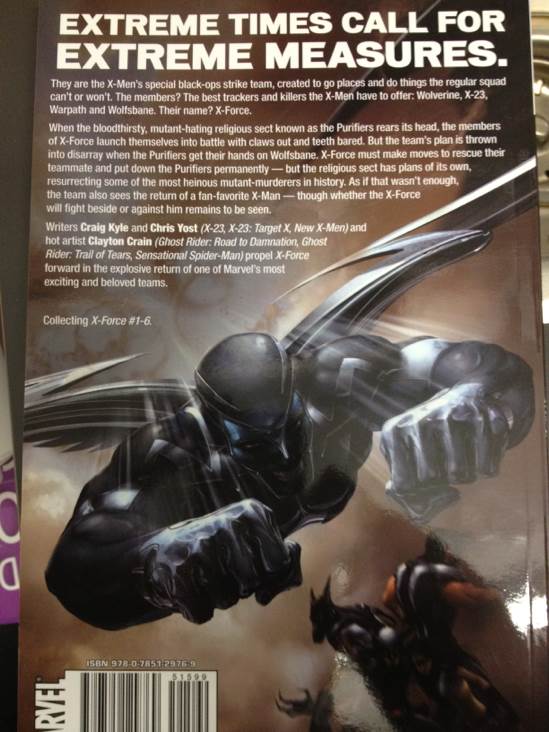 X-Force - Marvel Comics (1) comic book collectible [Barcode 9780785129769] - Main Image 2