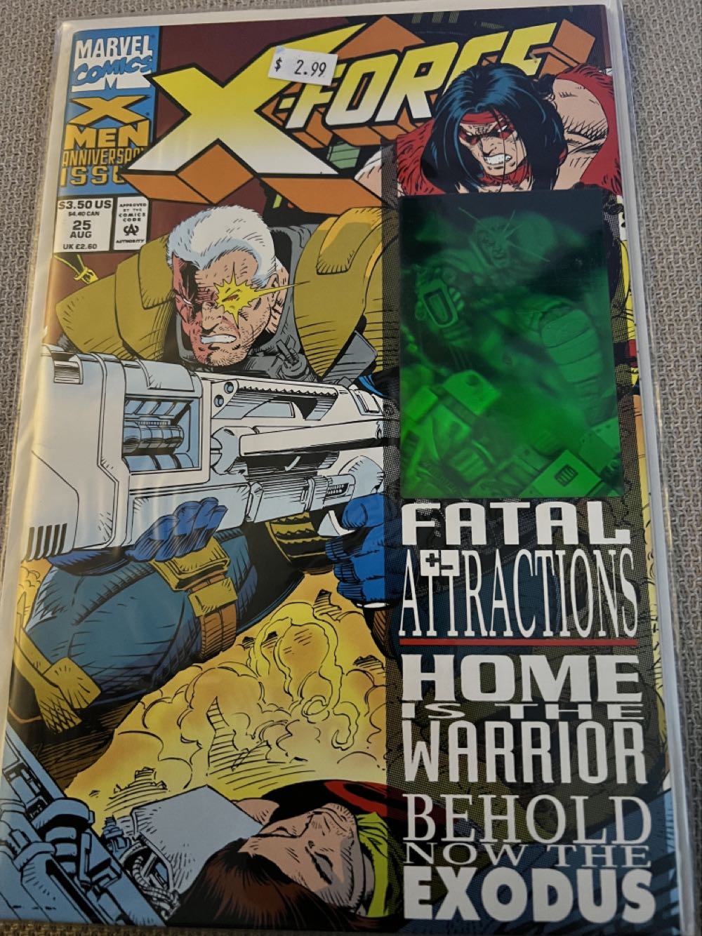 X-Force - Marvel Comics (25 - Aug 1993) comic book collectible [Barcode 759606017669] - Main Image 2
