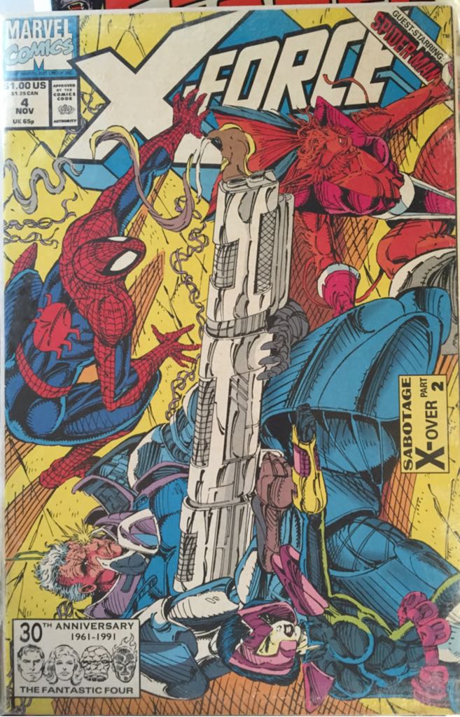 X-Force MAR.V1.004 - Marvel Comics (4 - 11/1991) comic book collectible [Barcode 759606017669] - Main Image 1
