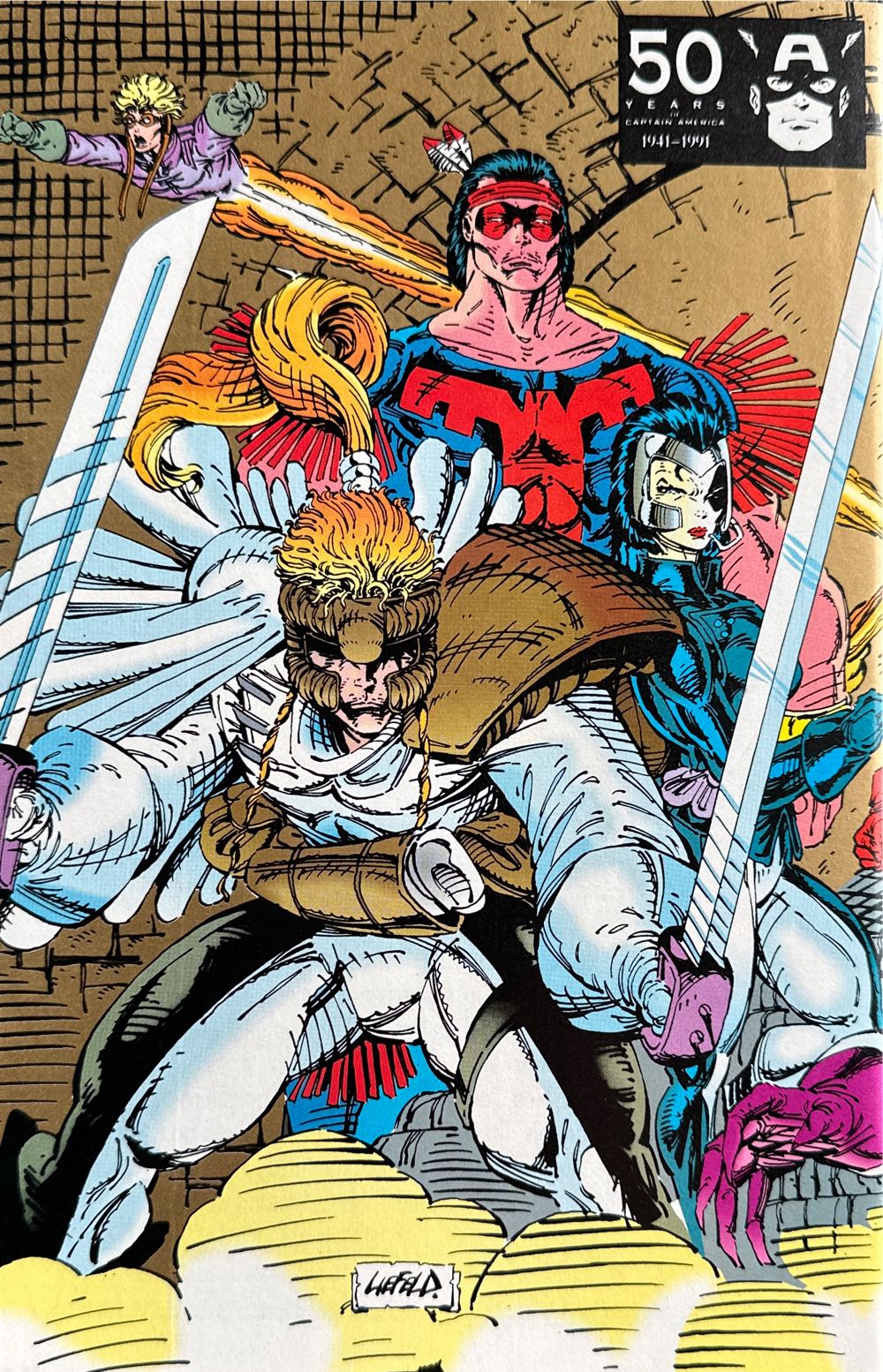 X-Force #1 (Gold) - Marvel (1 - Aug 1991) comic book collectible [Barcode 759606017669] - Main Image 2