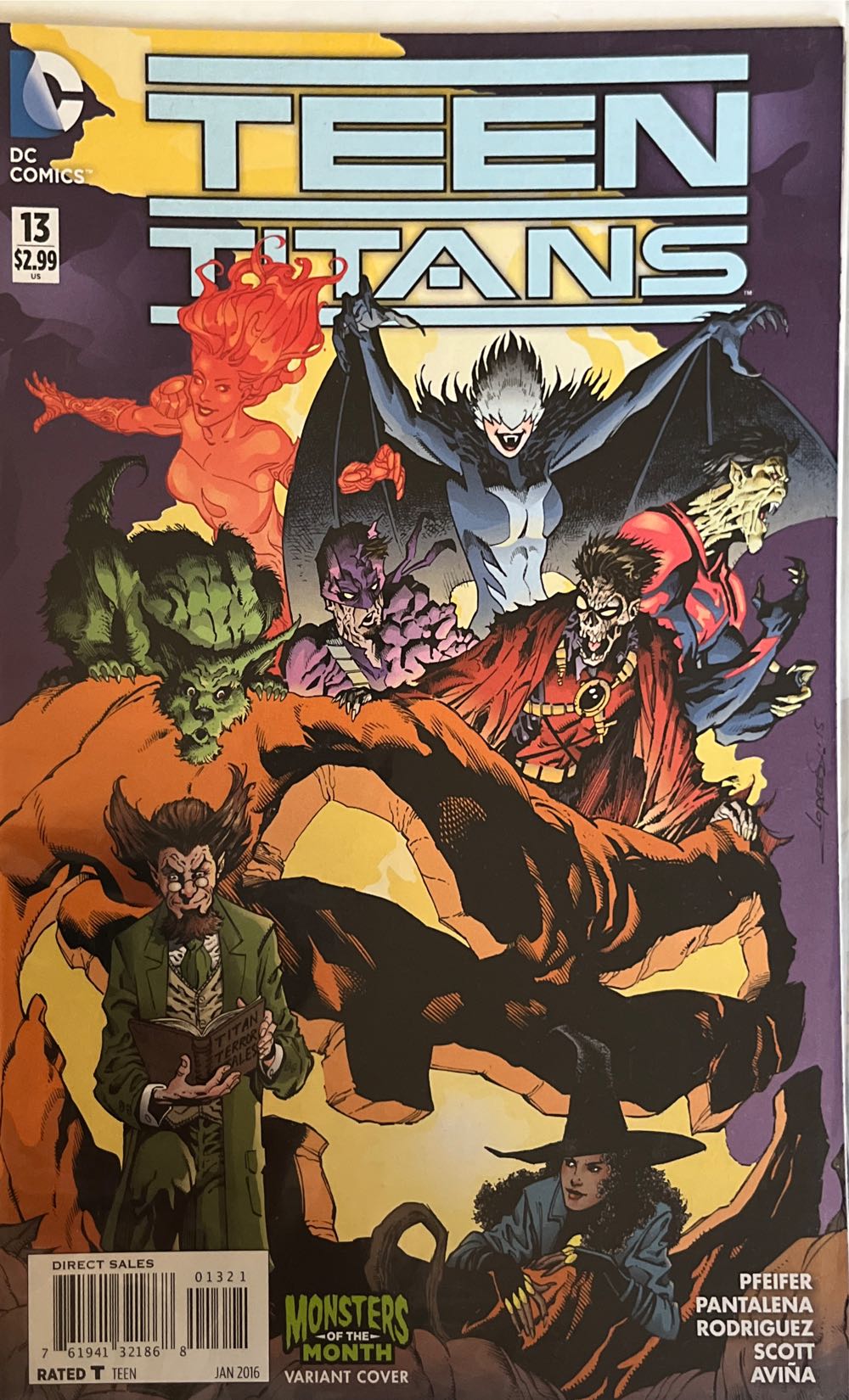 Teen Titans - DC Comics (13 - Jan 2016) comic book collectible [Barcode 76194132186801311] - Main Image 2