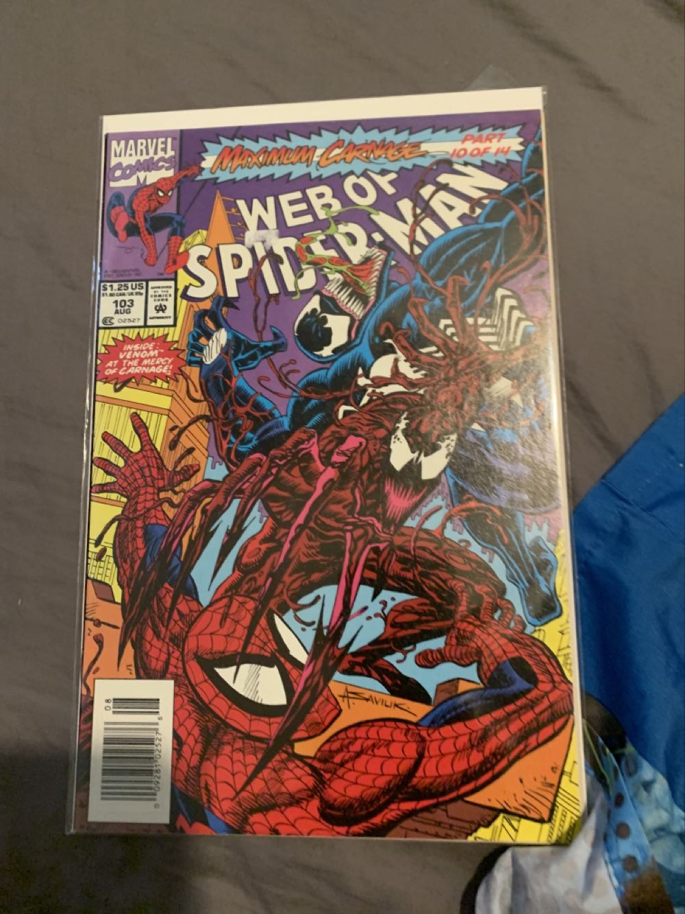 Web Of Spiderman - Marvel (103 - Aug 1993) comic book collectible [Barcode 759606025275] - Main Image 2