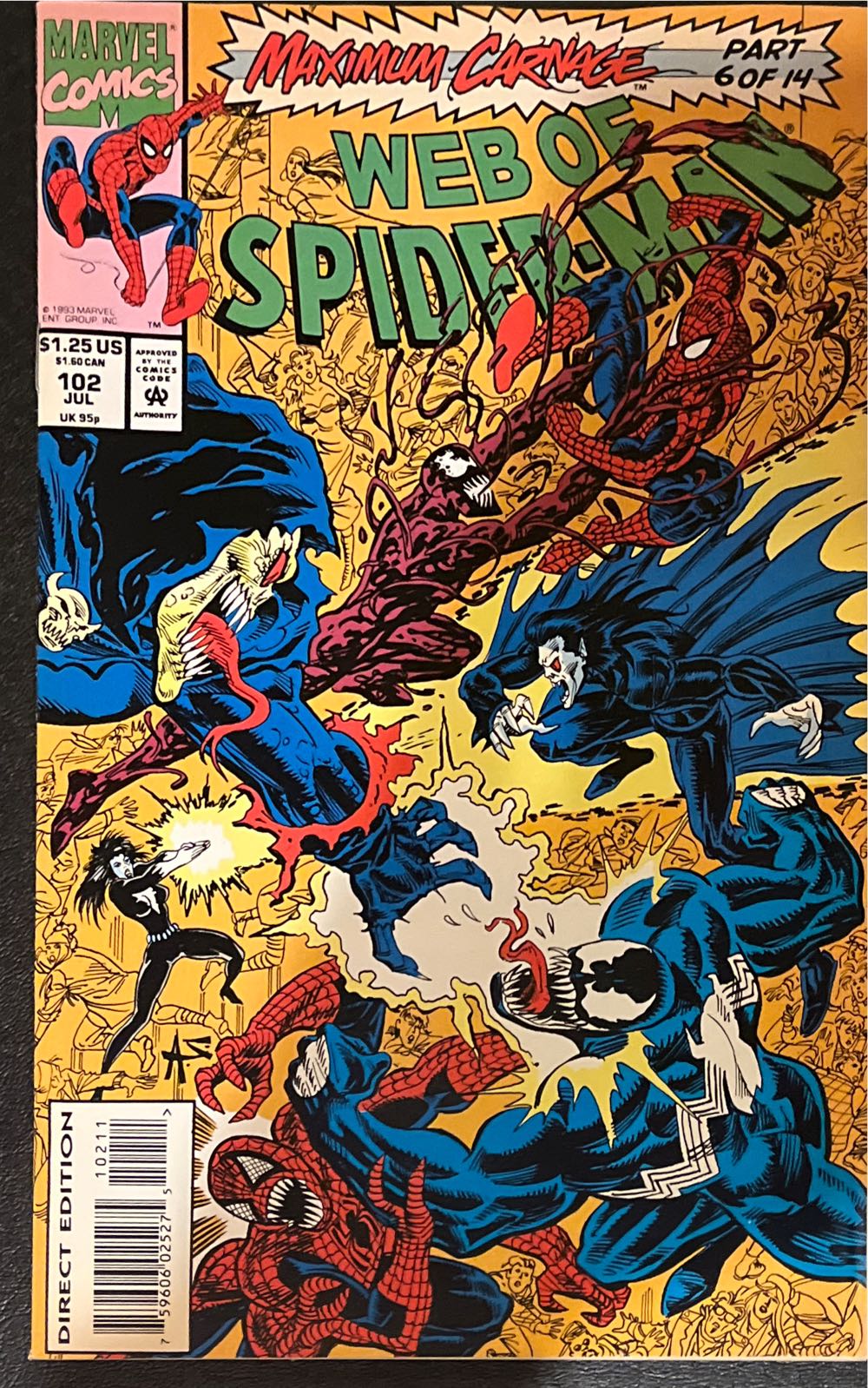 Web of Spider-Man - Marvel Comics (102 - 07/1993) comic book collectible [Barcode 75960602527510211] - Main Image 2