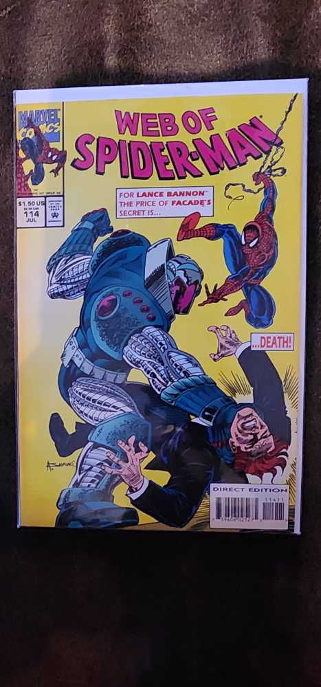 Spiderman (Web Of) - Marvel (114 - Jul 1994) comic book collectible [Barcode 759606025275] - Main Image 2