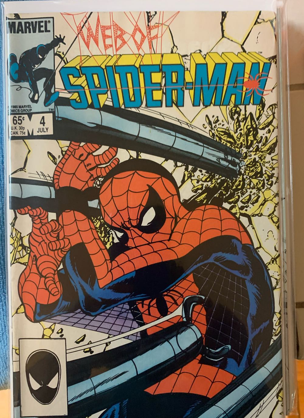 Web of Spider-Man - Marvel (4 - Jul 1984) comic book collectible [Barcode 071486025276] - Main Image 2