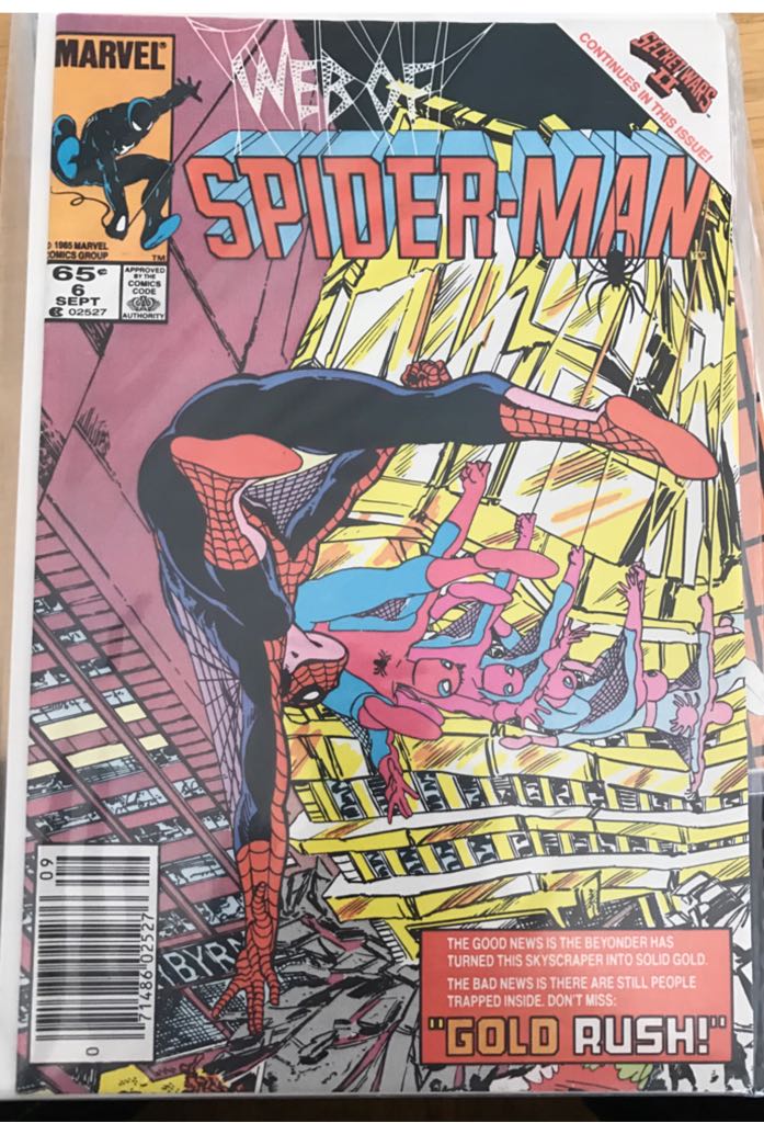 Web Of Spider-Man Vol. 1 - Marvel Comics (6 - Sep 1985) comic book collectible [Barcode 07148602527608] - Main Image 1