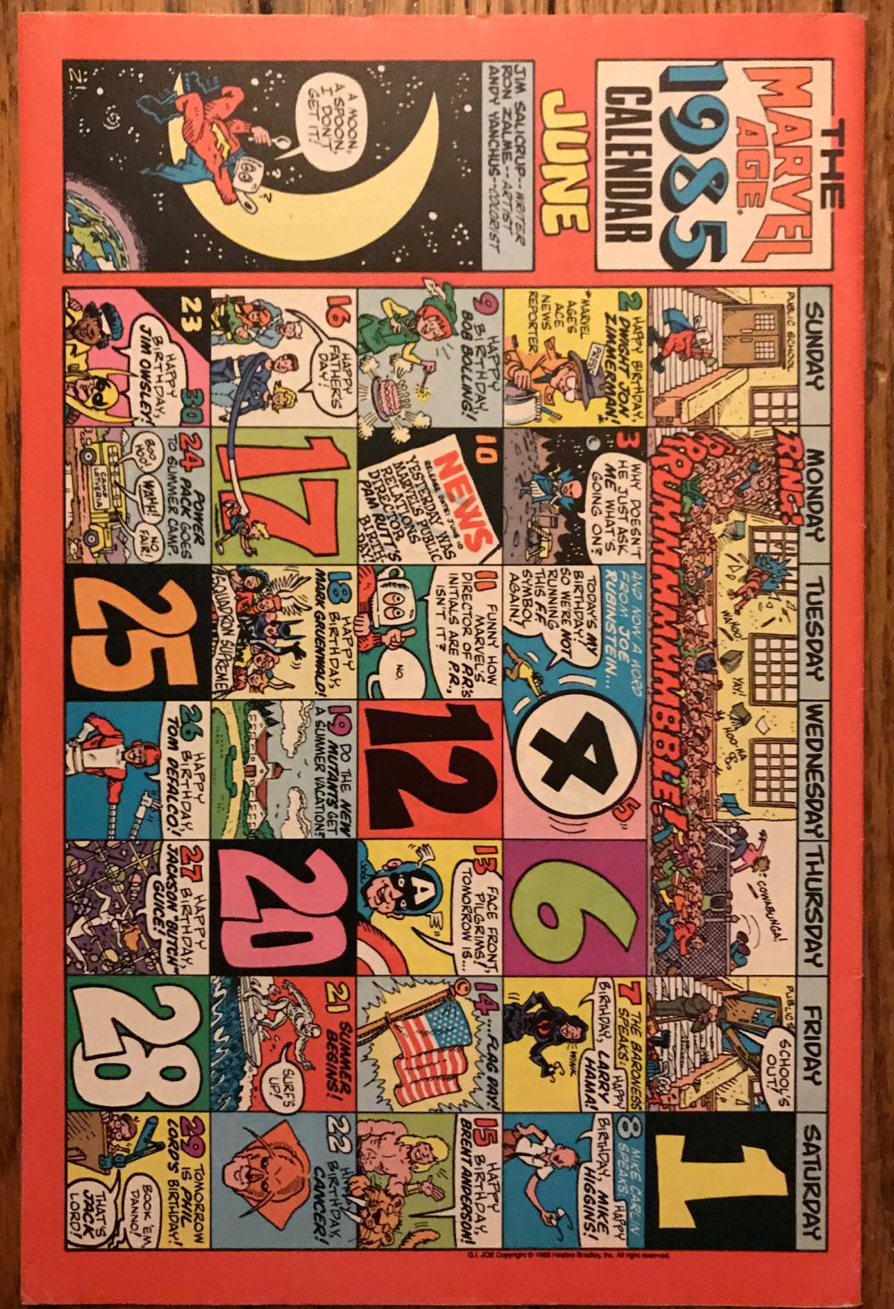 Marvel Age - Marvel Comics (30 - Sep 1985) comic book collectible [Barcode 759606020430] - Main Image 2