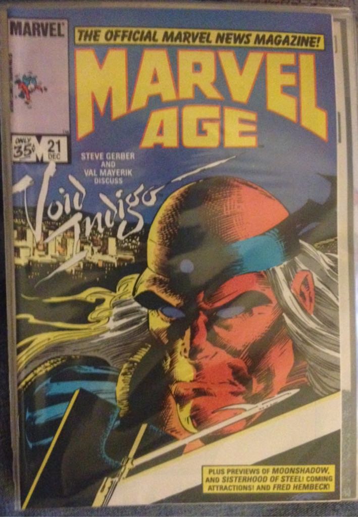 Marvel Age - Marvel Comics (21 - Dec 1984) comic book collectible [Barcode 759606020430] - Main Image 1